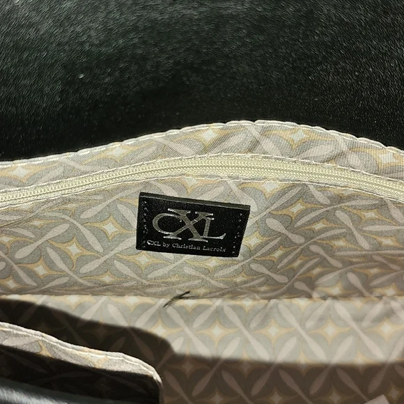 CXL By Christian Lacroix Clara Embossed Logo Shoulder Bag - Picture 10 of 12